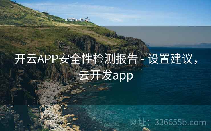 开云APP安全性检测报告 - 设置建议，云开发app