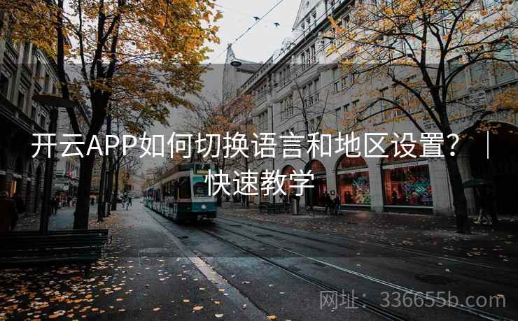 开云APP如何切换语言和地区设置？｜快速教学